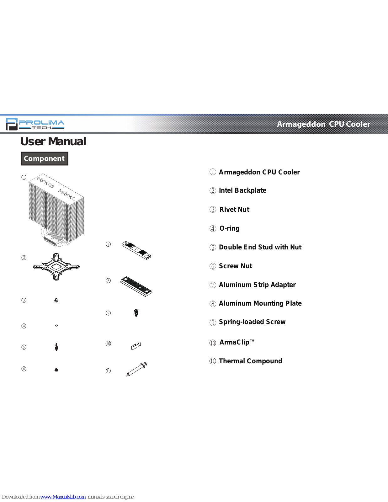 PROLiMA TECH Armageddon User Manual - ManualMachine.com