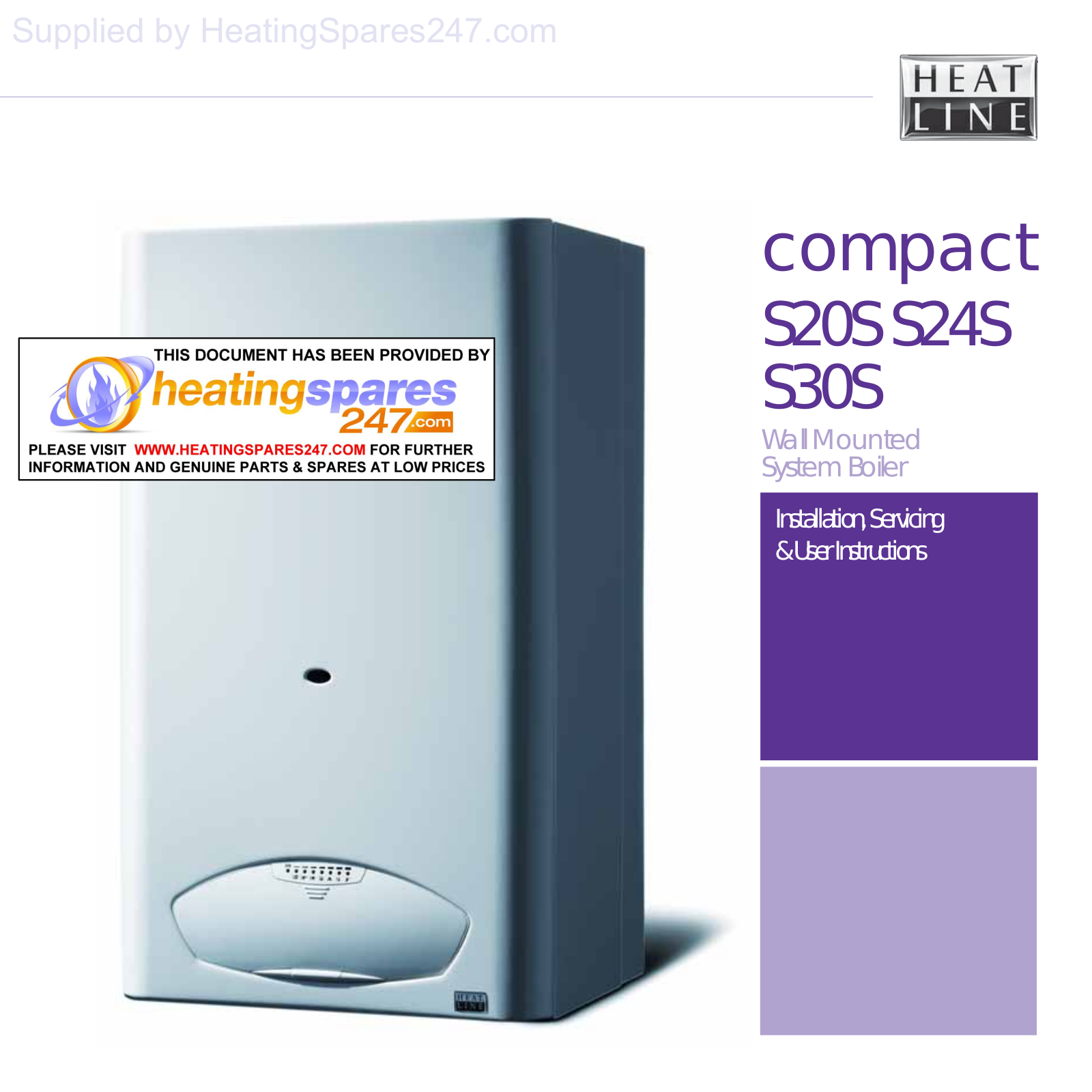Heatline compact S20S, compact S30S, compact S24S Installation, Servicing & User Instructions - ManualMachine.com
