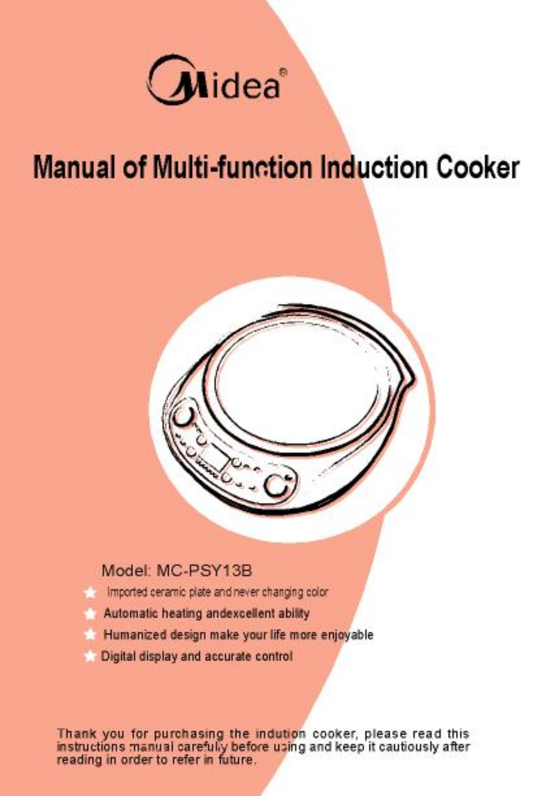 MD Consumer Electric MC PSY13B User Manual