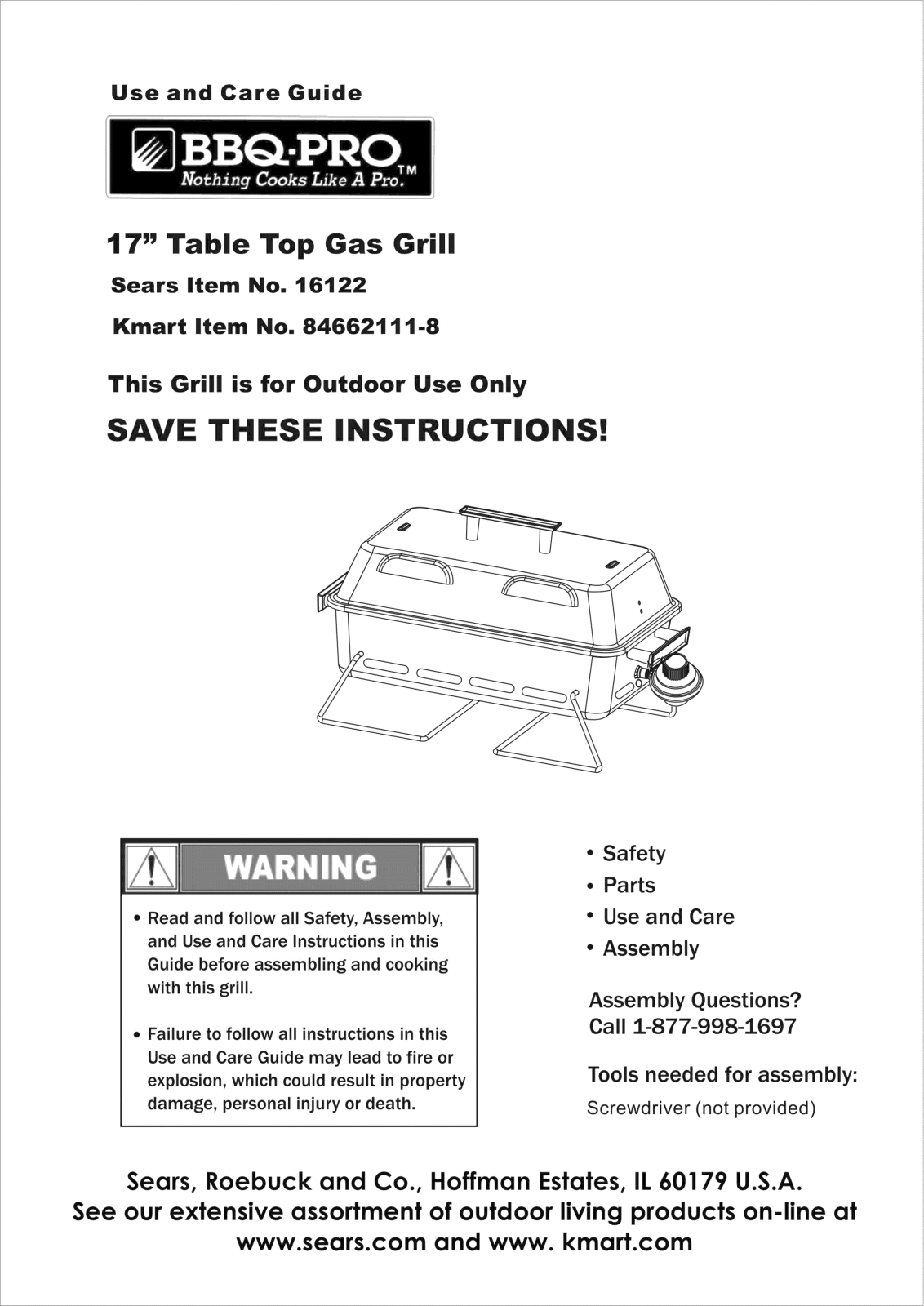 Kenmore 84662111-8 Owner’s Manual