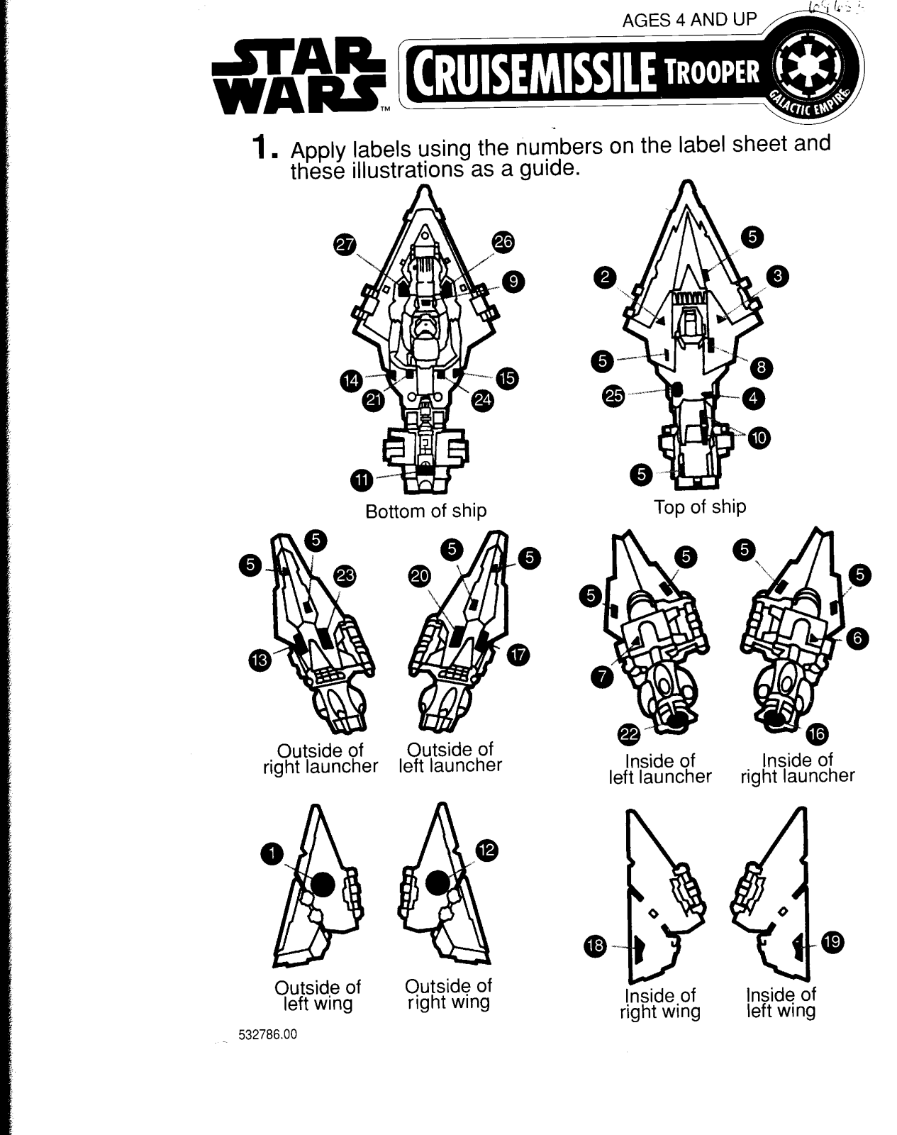 HASBRO StarWars Cruise Missile Trooper User Manual