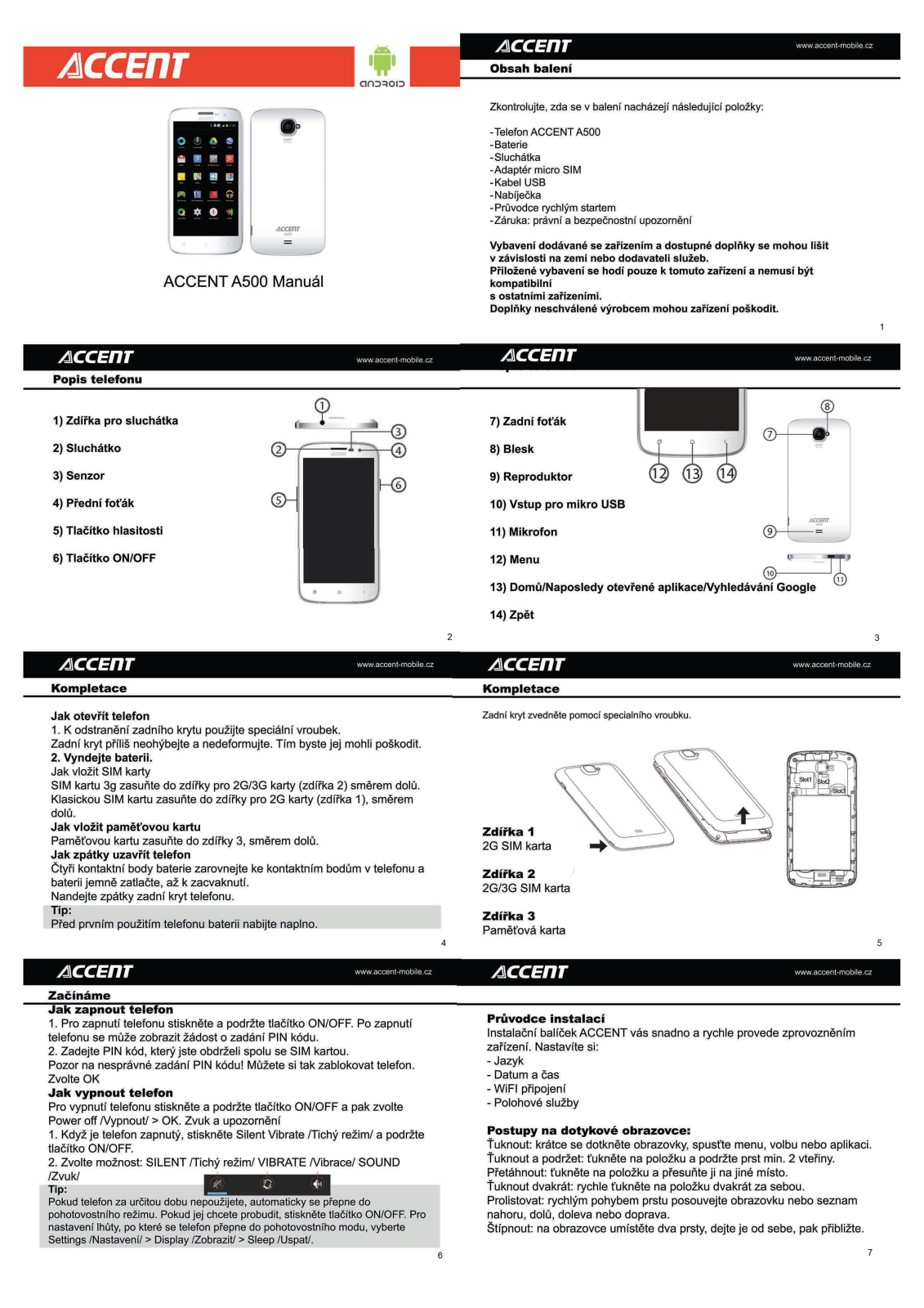 Accent A500 User Manual