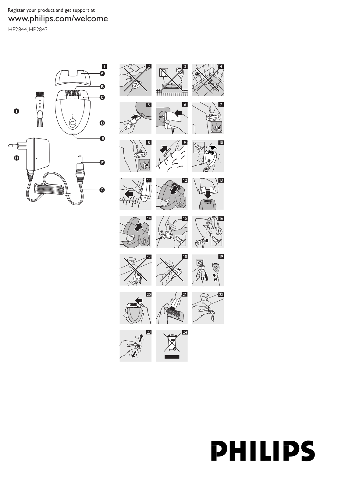 PHILIPS HP2843 User Manual