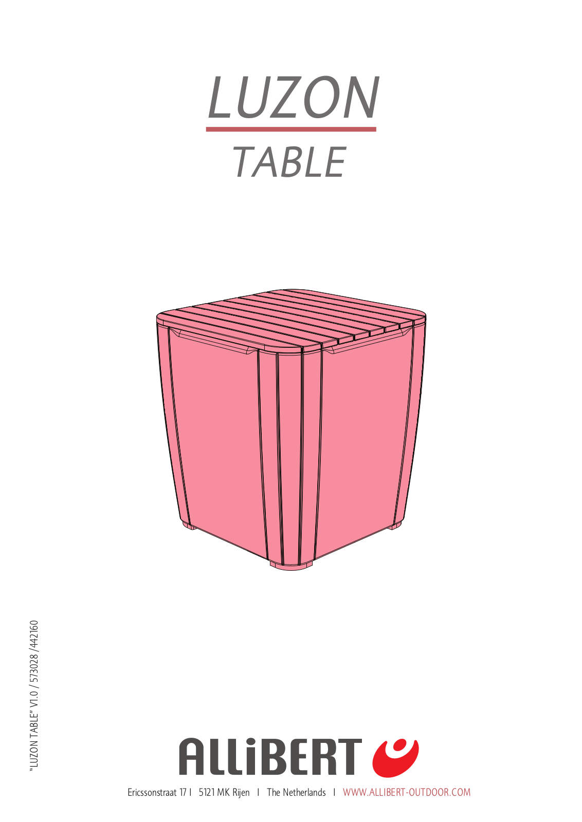 Keter LUZON TABLE Instruction manual