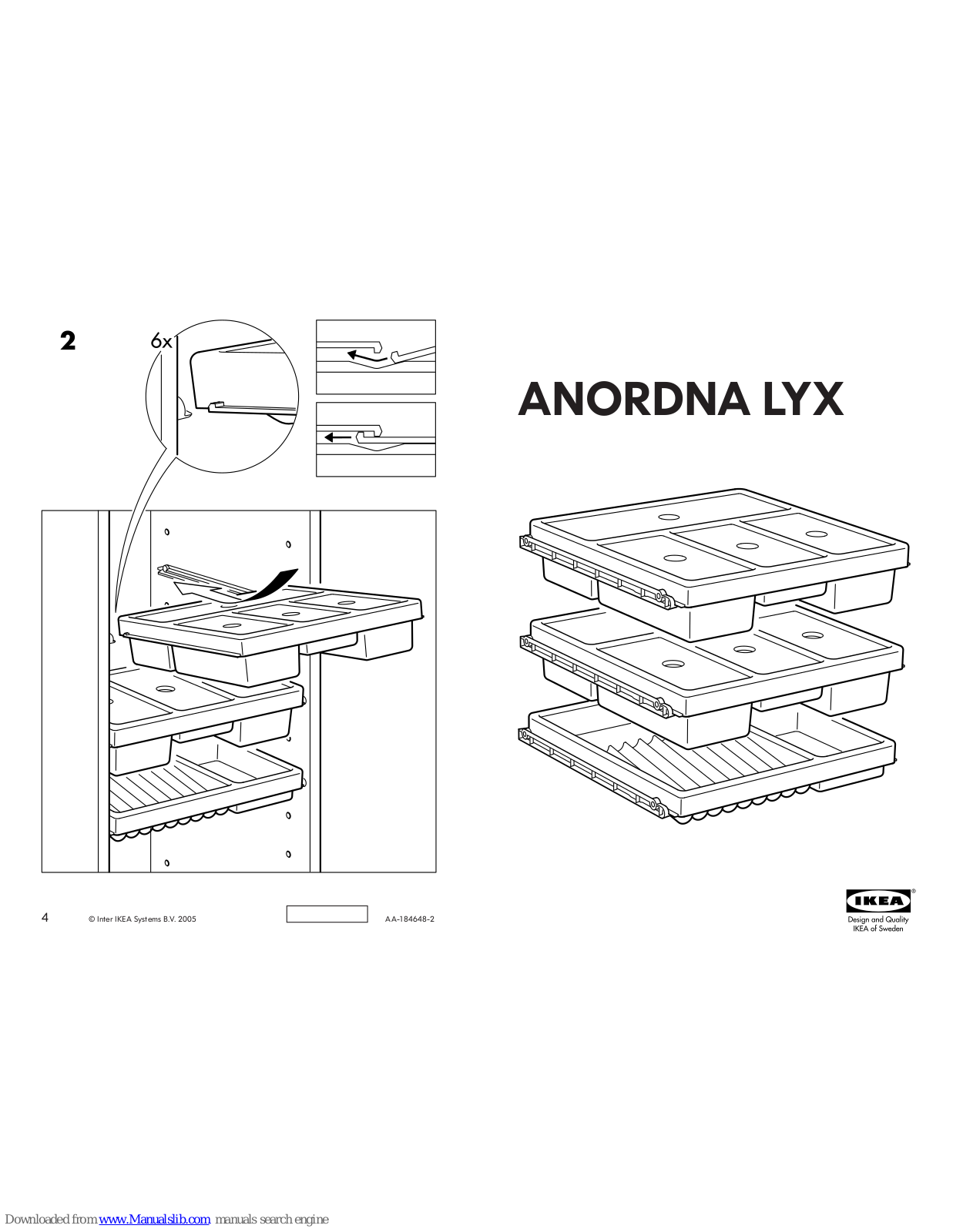 IKEA ANORDNA LYX PULL-OUT STORAGE S3 16X15, ANORDNA LYX STORAGE UNIT, S3 12X8