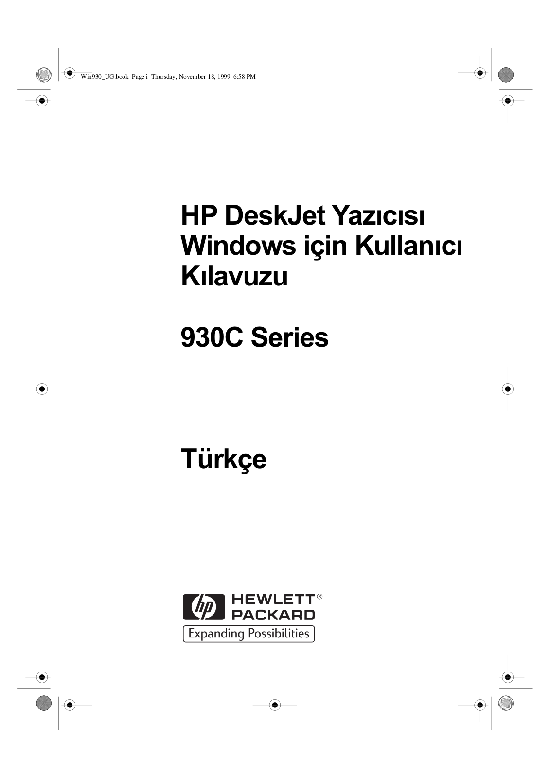 Hp DESKJET 930C, DESKJET 935C, DESKJET 932C User Manual