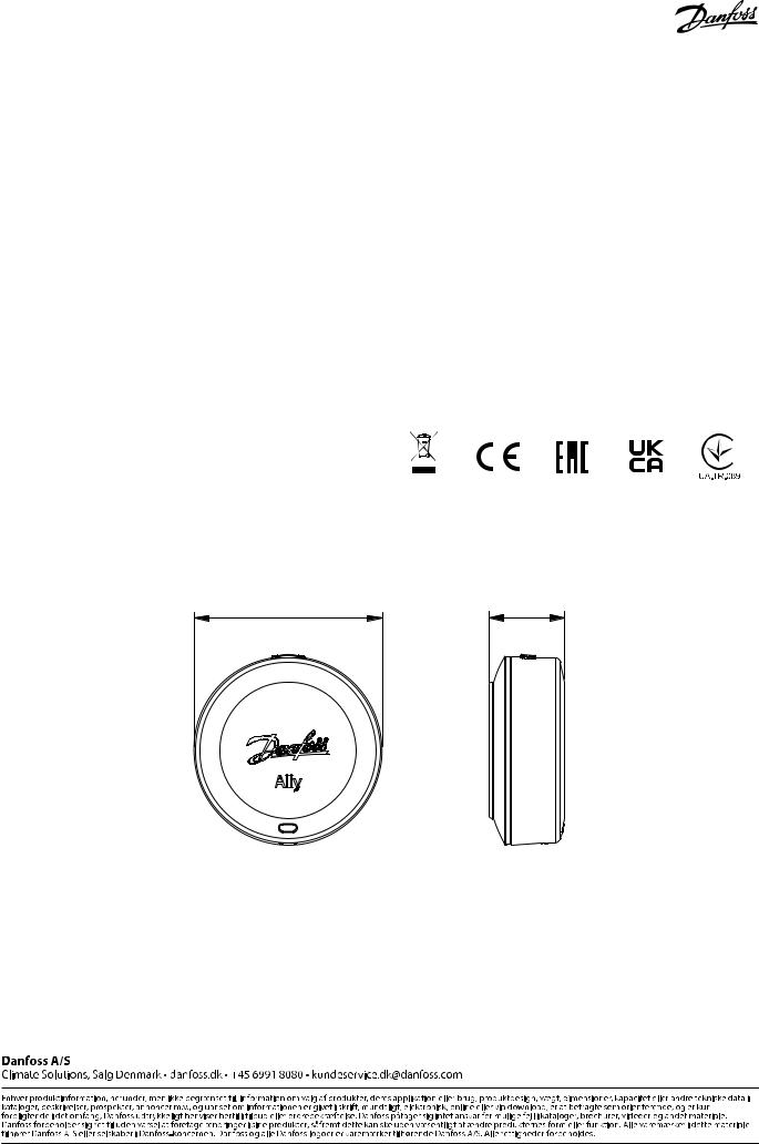 Danfoss Ally Rumføler Data sheet