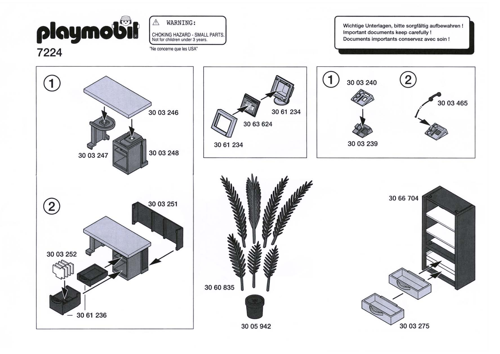 Playmobil 7224 Instructions