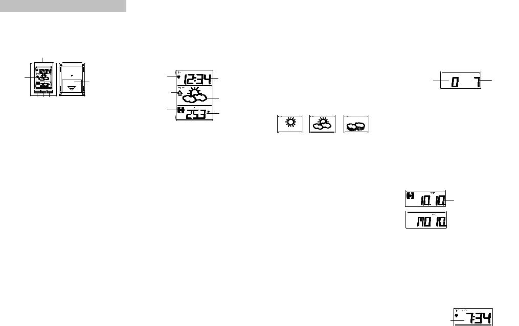 Techno Line WEATHER FORECAST MEMO ALARM CLOCK Instruction Manual