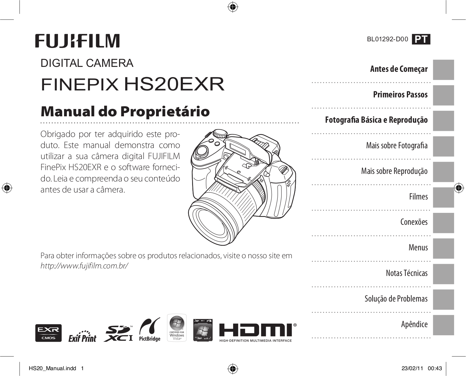 FUJIFILM HS20EXR User Manual