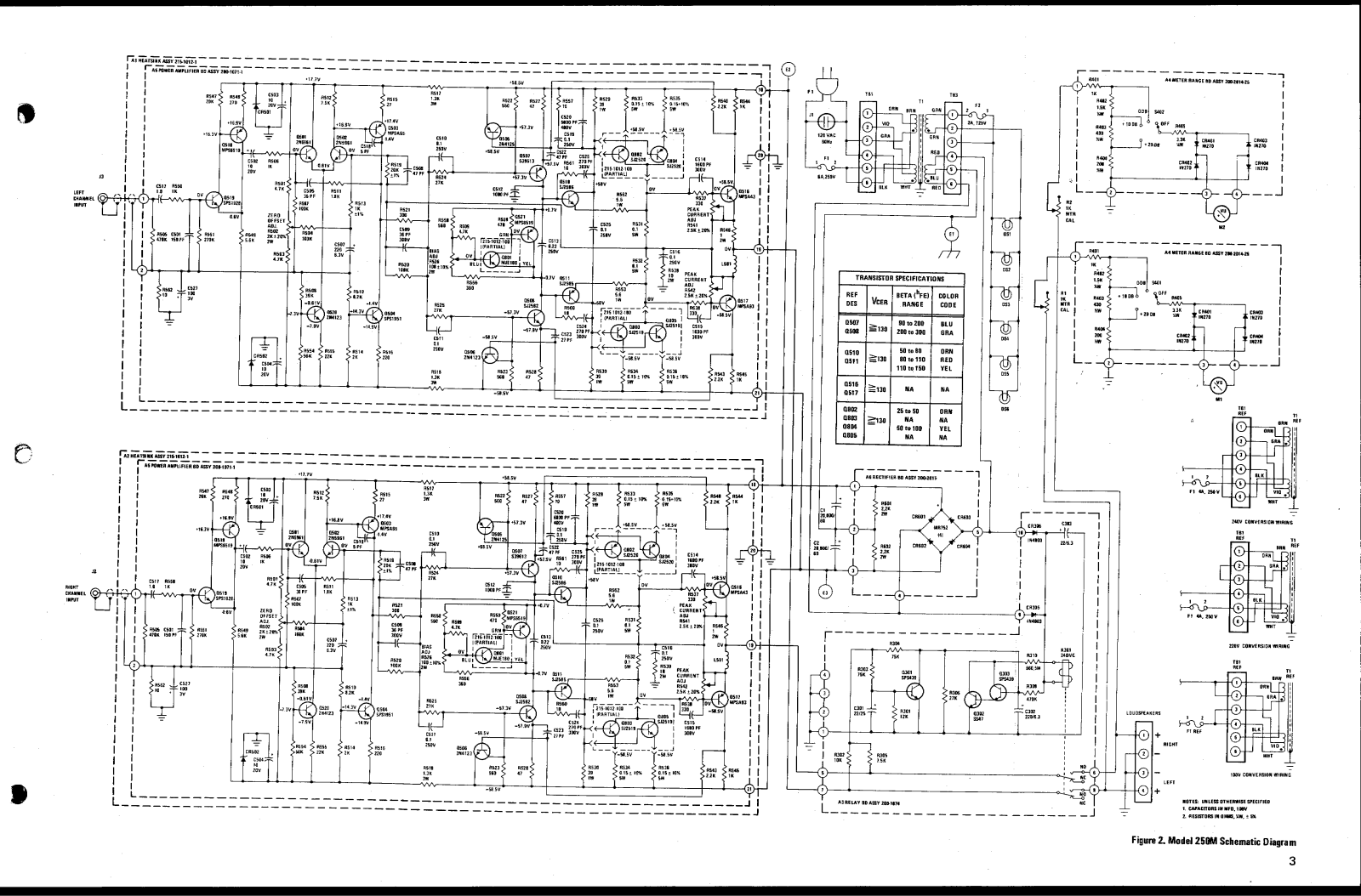 Marantz 250-M Schematic