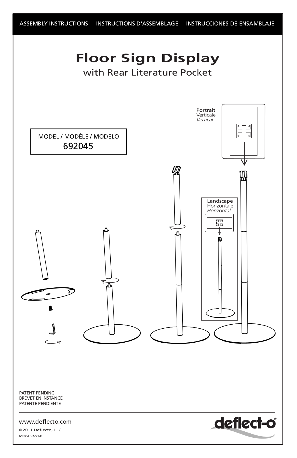 Deflecto 692045 User Manual