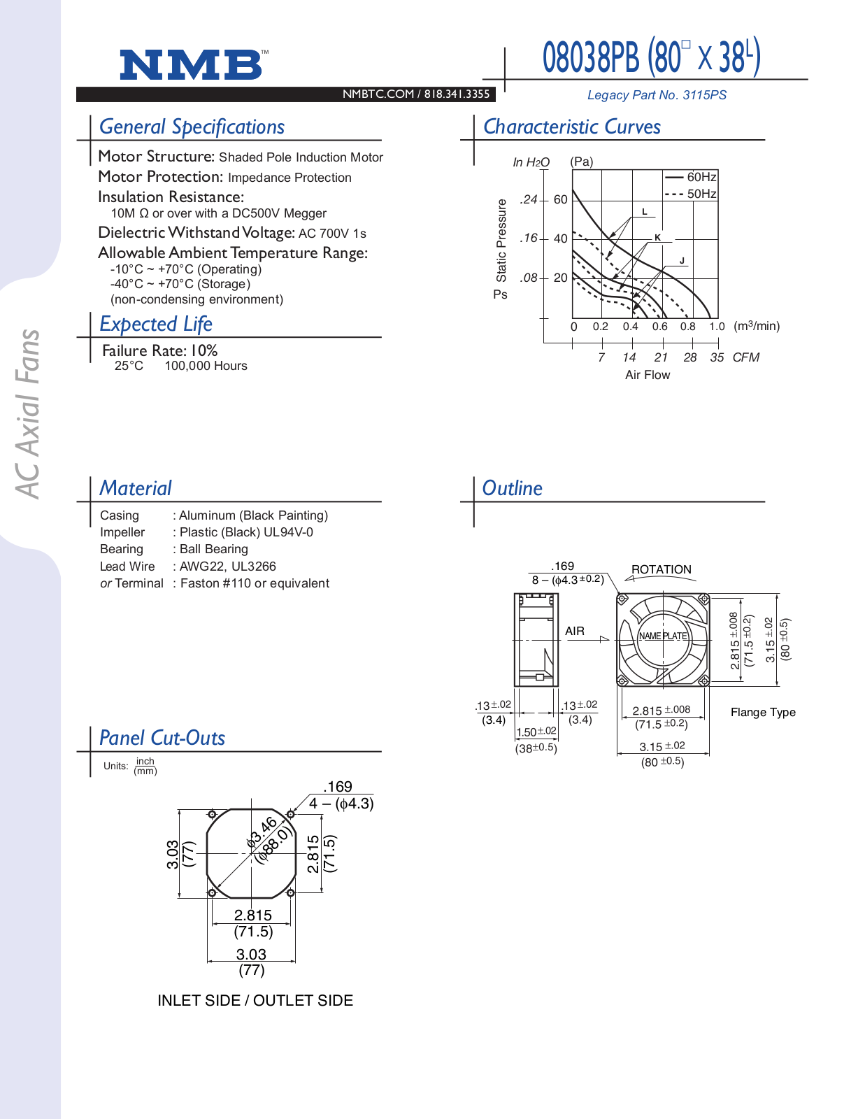 NMB Technologies 08038PB Catalog Page - ManualMachine.com