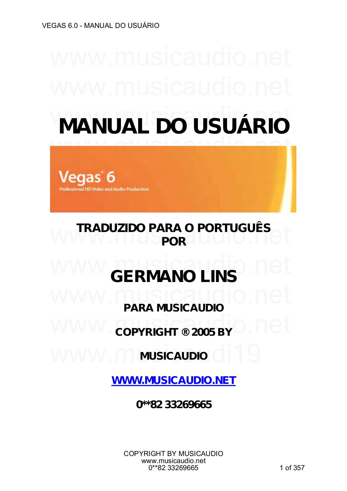 Sony VEGAS 6 User Manual