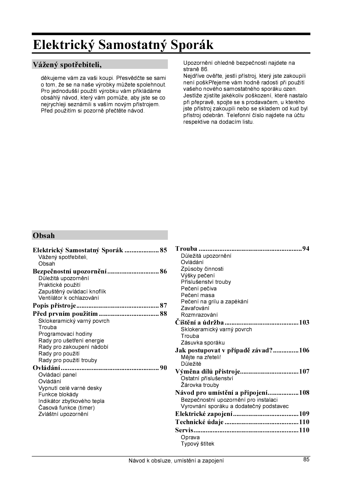 Gorenje EC 7968 B User Manual