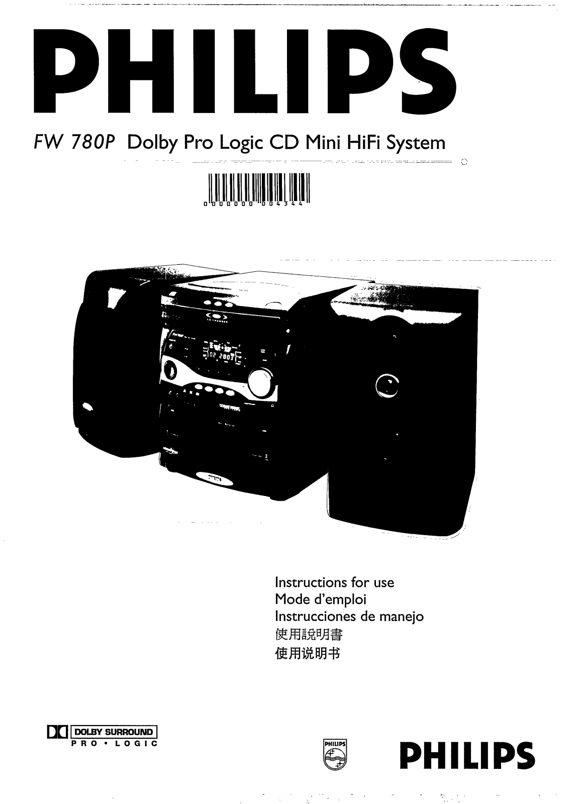 Philips FW780P/22, FW780P/21S User Manual