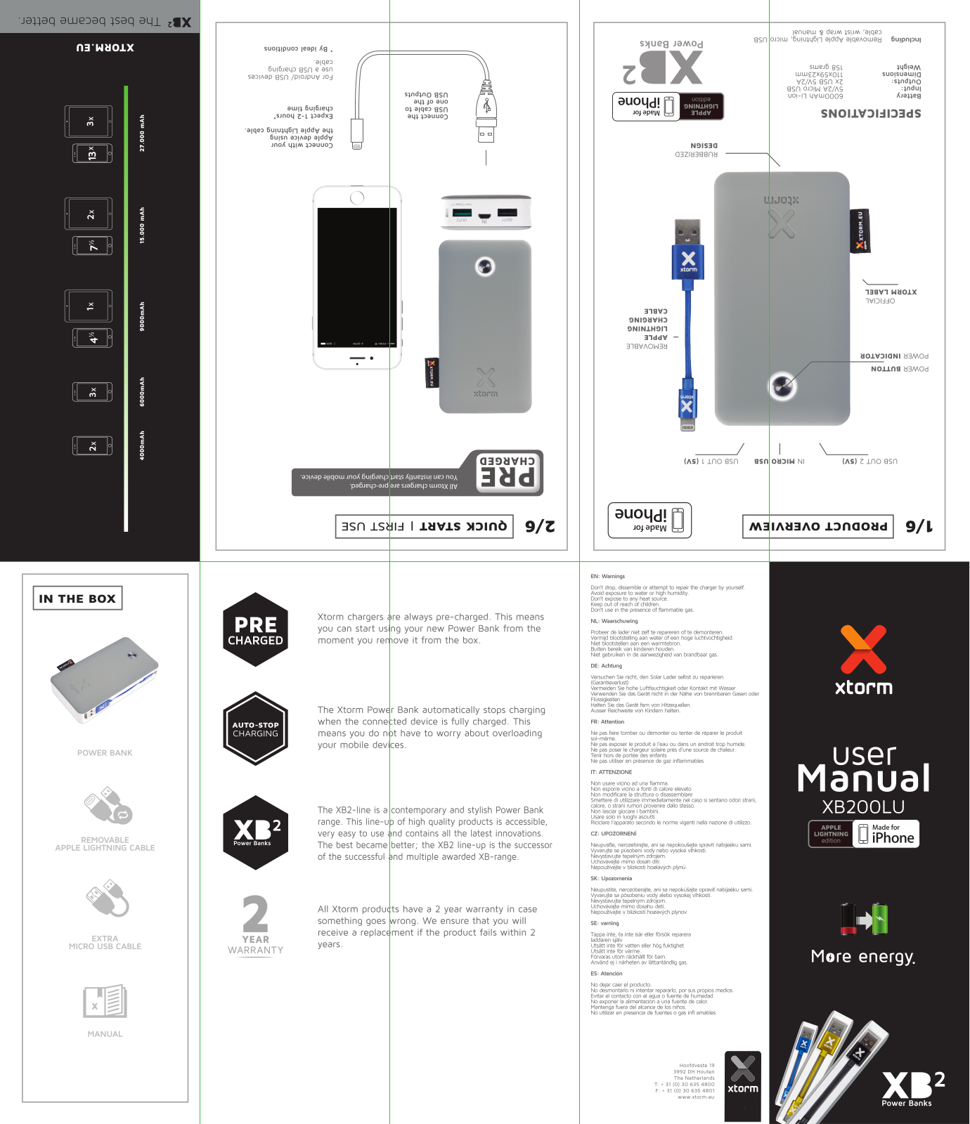 Xtorm by A-Solar XB200LU User manual