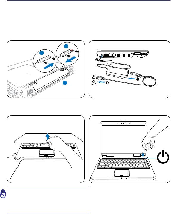 Asus F6VE, F6V, PRO60 QUICK START GUIDE