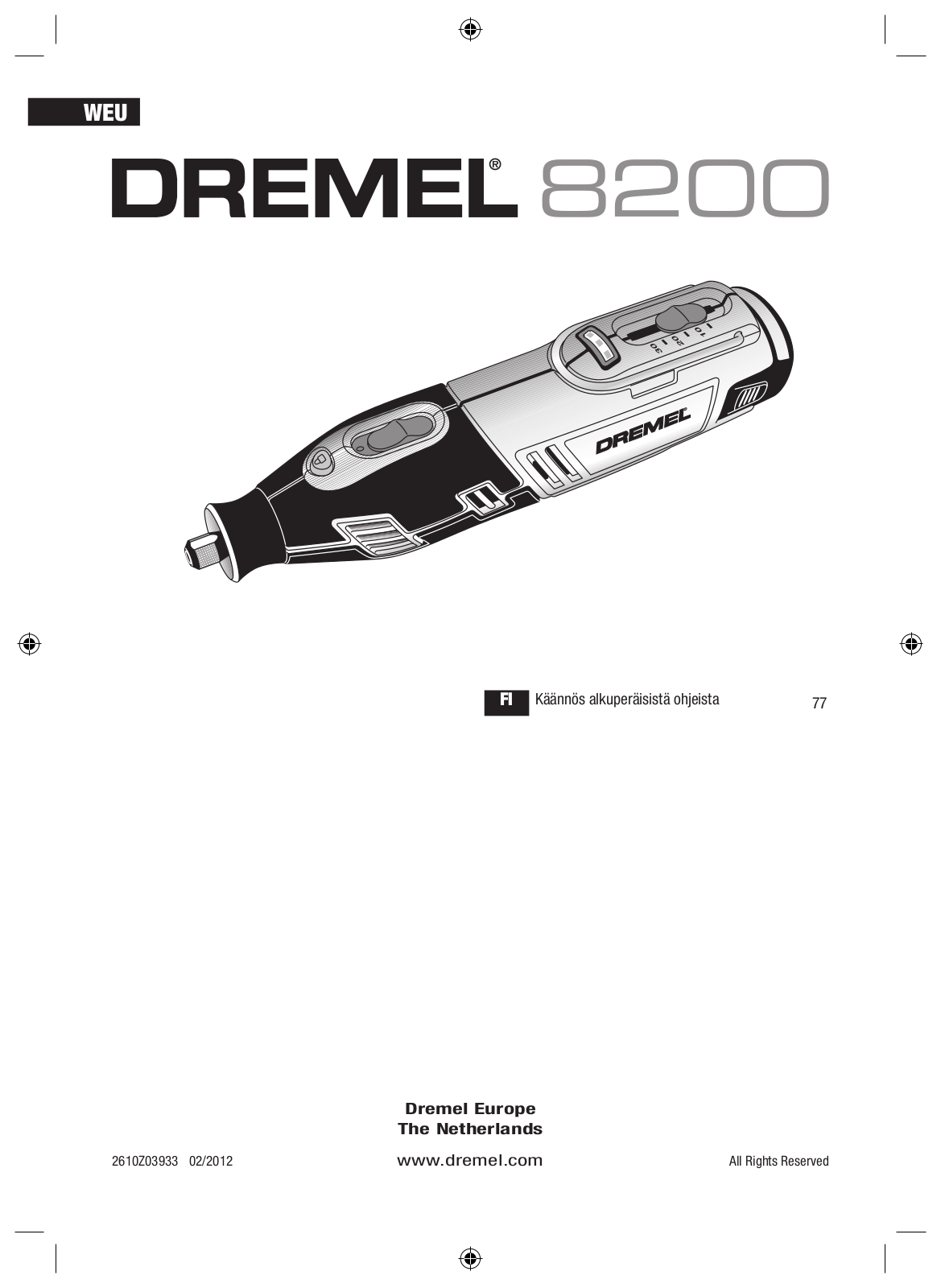 Dremel 8200 User guide