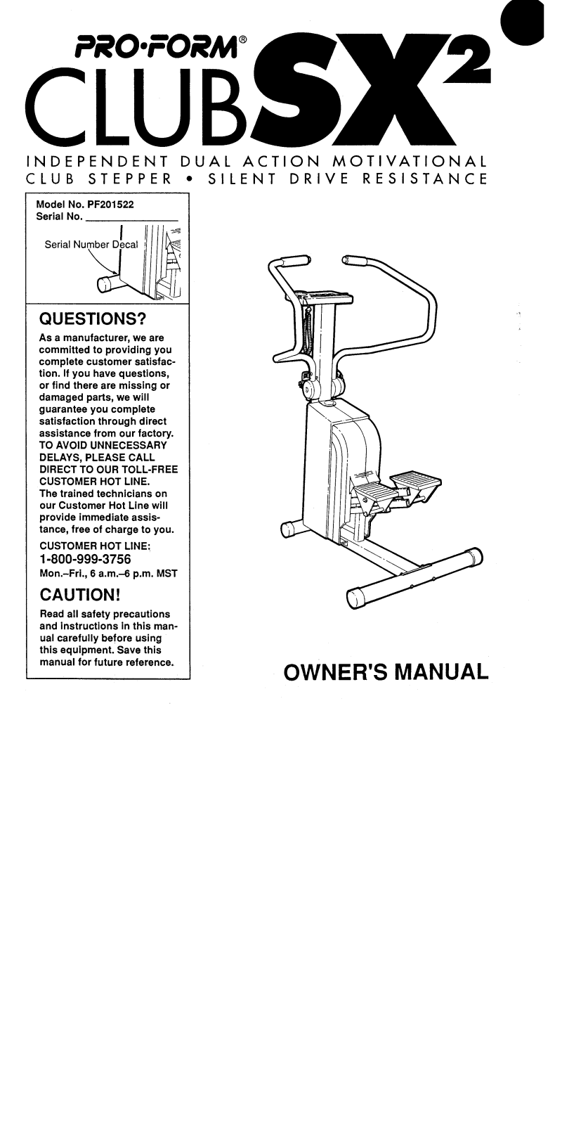 ProForm PF201522 User Manual