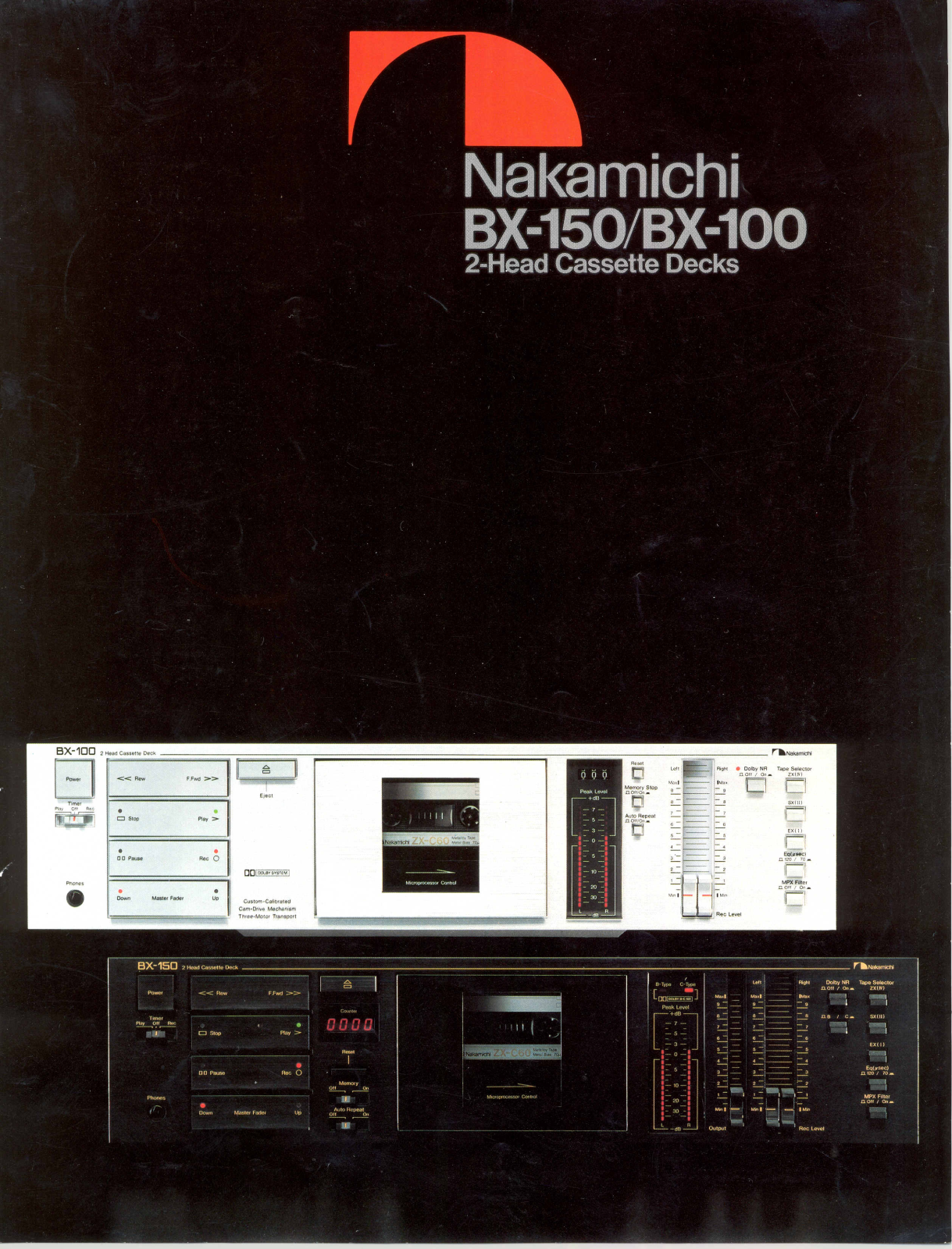 Nakamichi BX-100, BX-150 Brochure