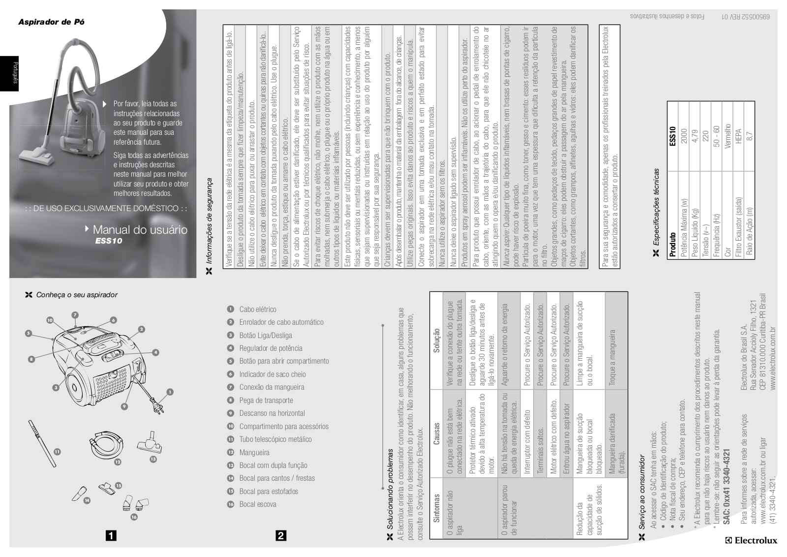 AEG ESS10 User Manual