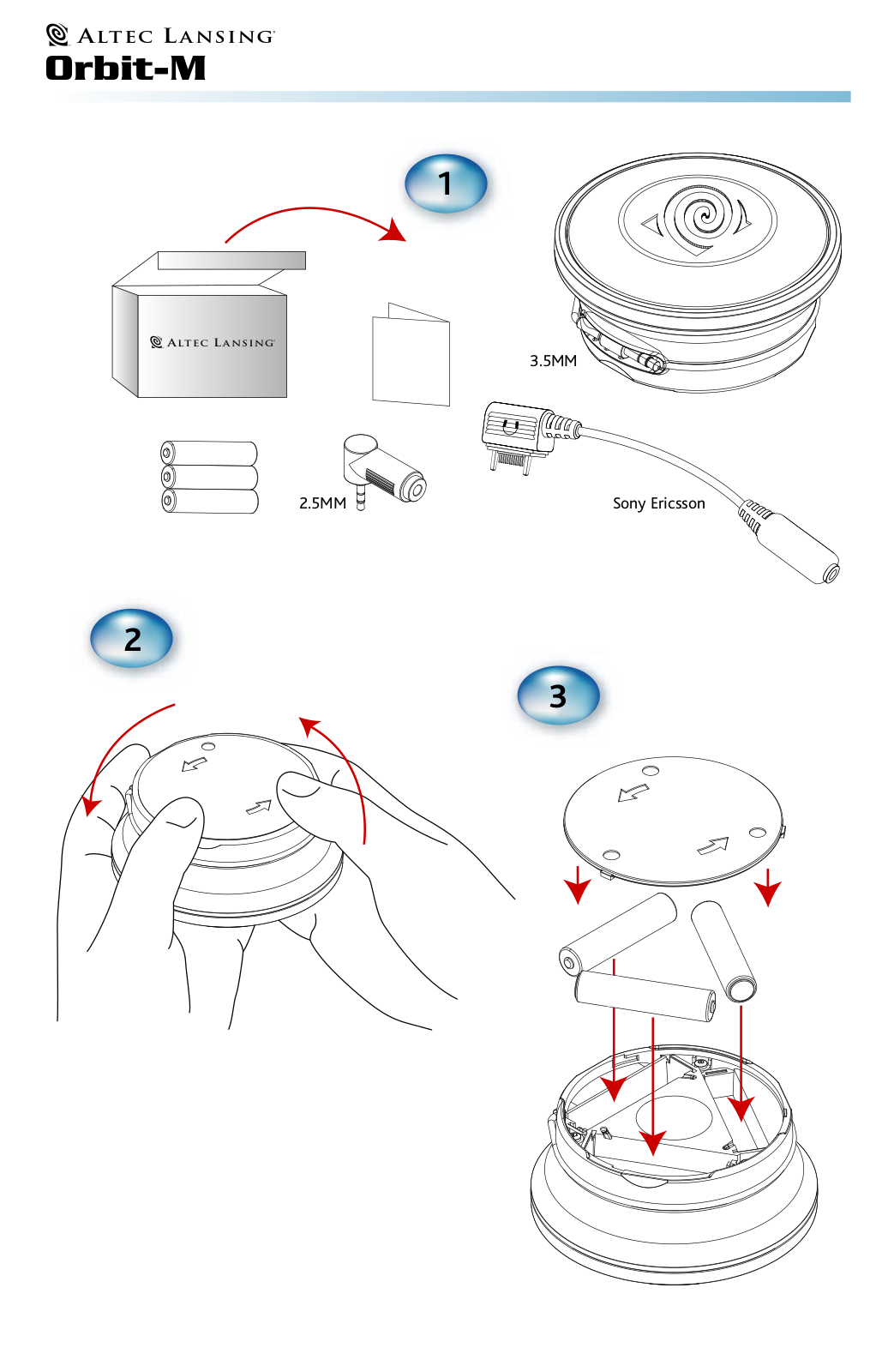 Altec lansing ORBIT M User Manual