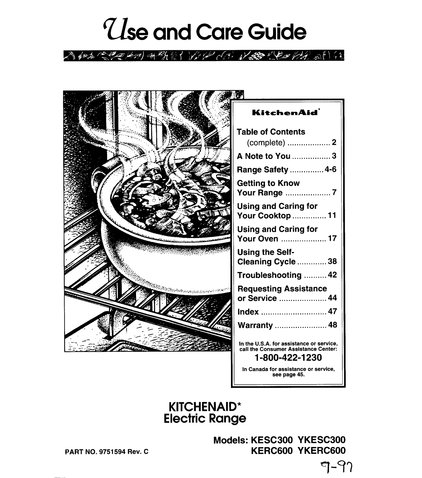 KitchenAid KERC600, YKESC300, YKERC600 Owner's Manual