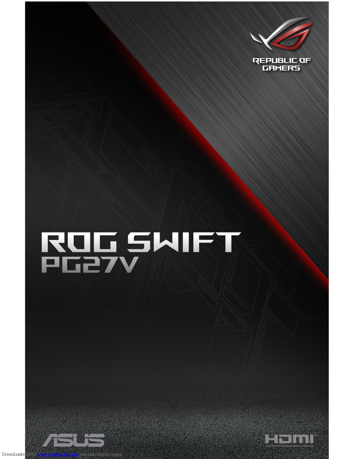 Asus ROG Swift PG27V User Manual