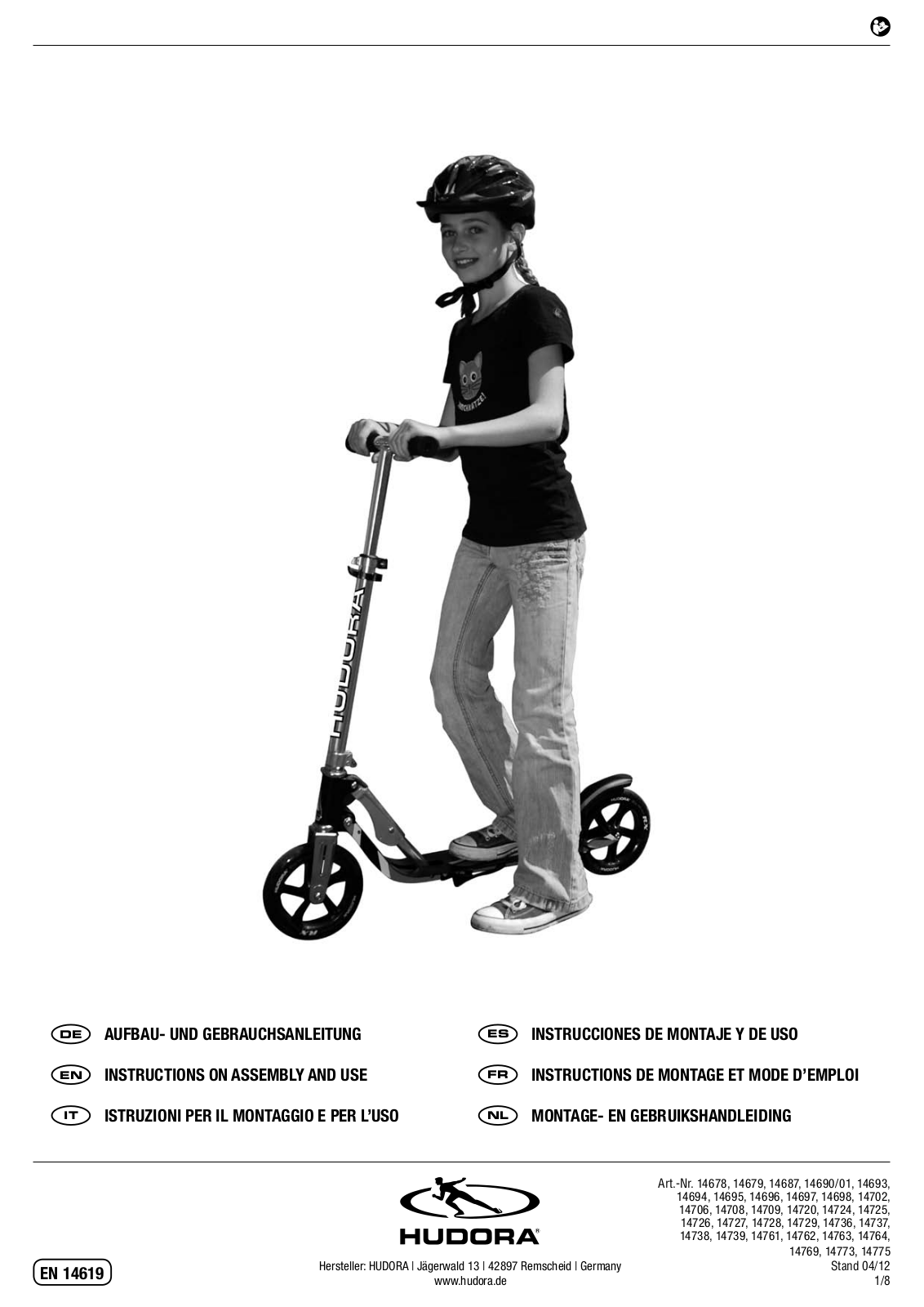 Hudora 14678 User Guide