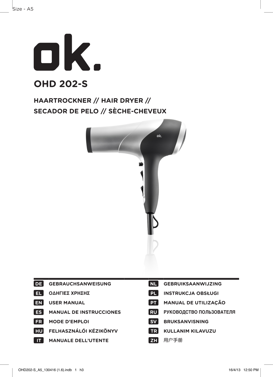 OK OHD 202-S User Manual - ManualMachine.com