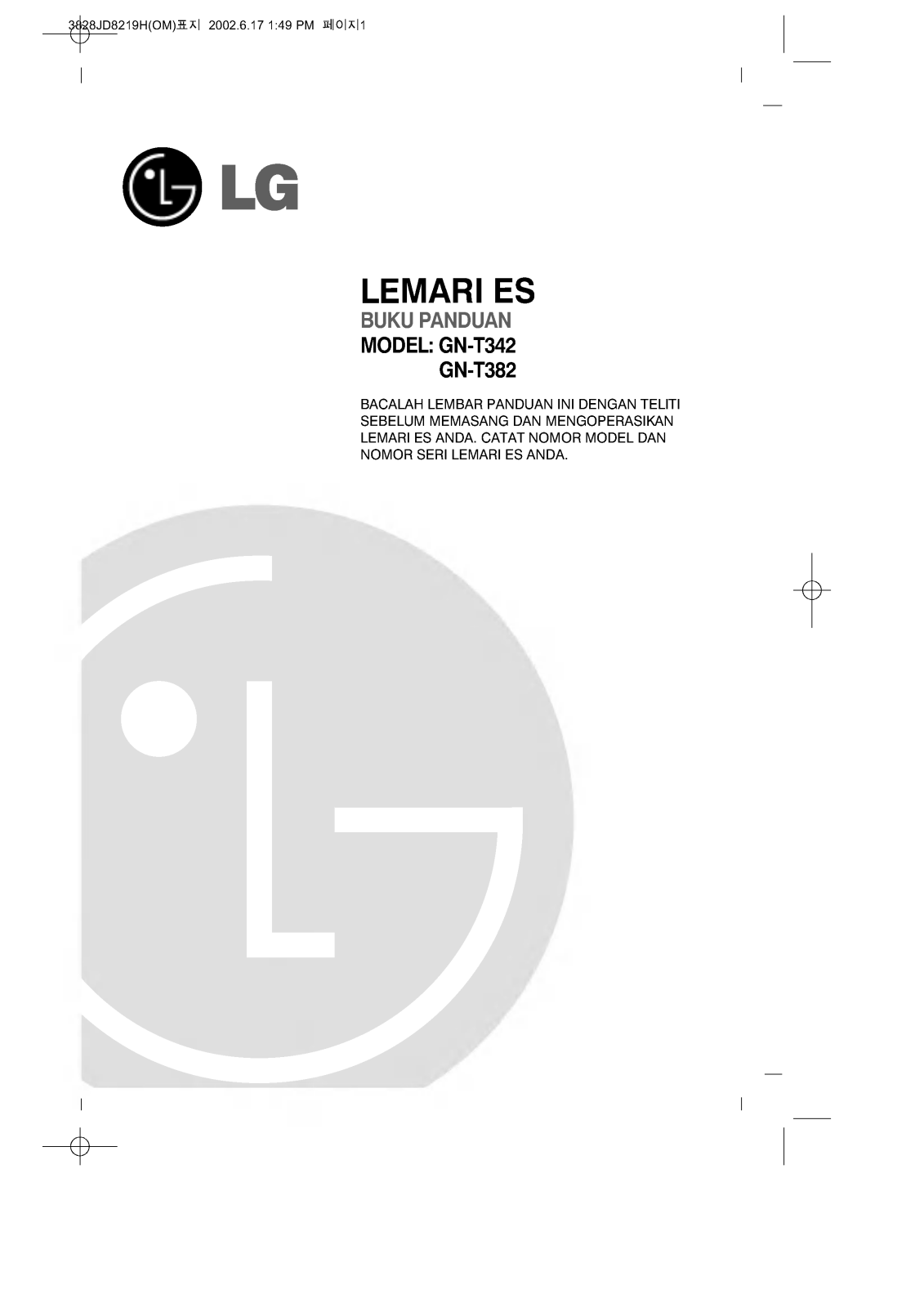 LG GN-T352QV Manual book