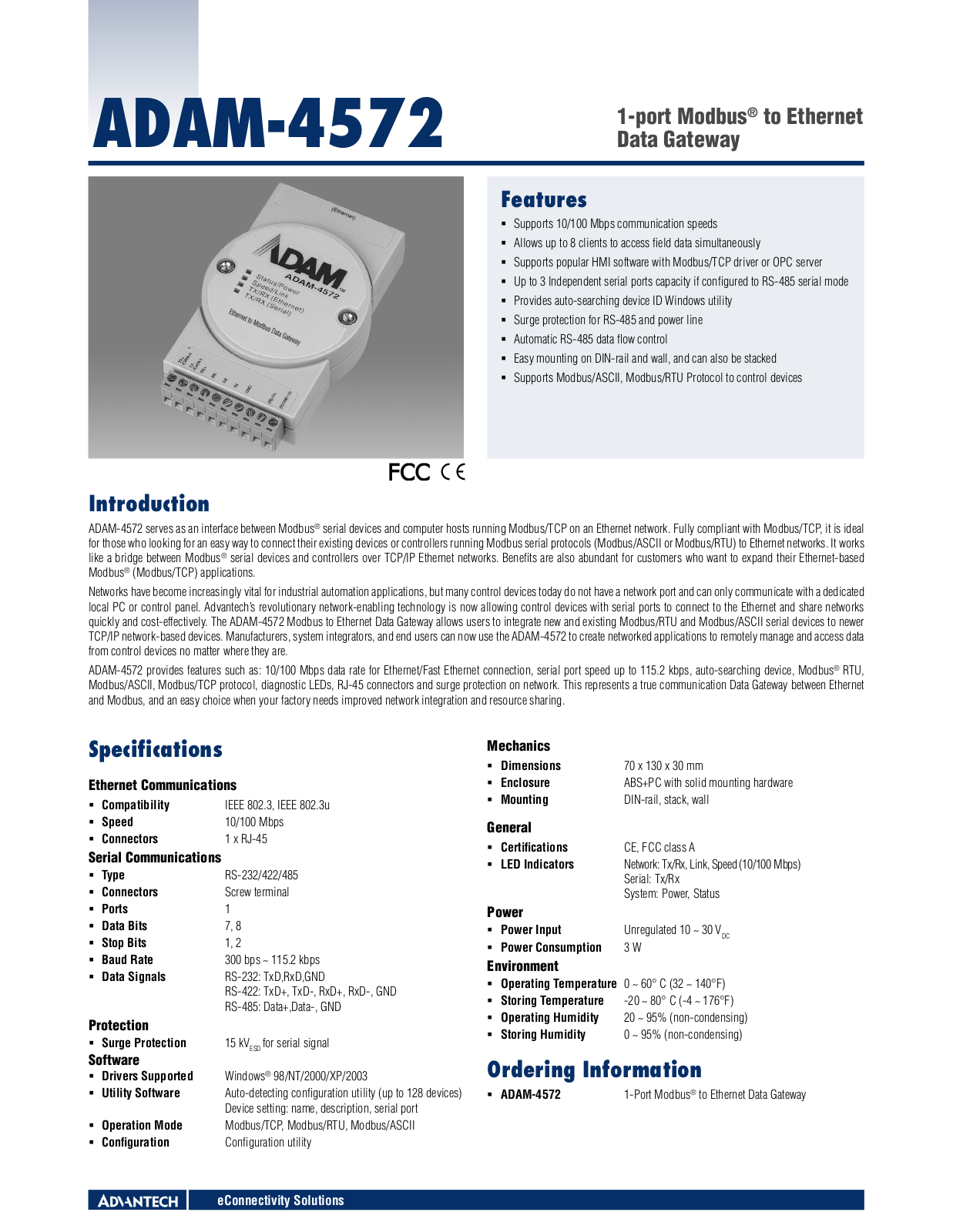 Advantech ADAM-4572 Data Sheet