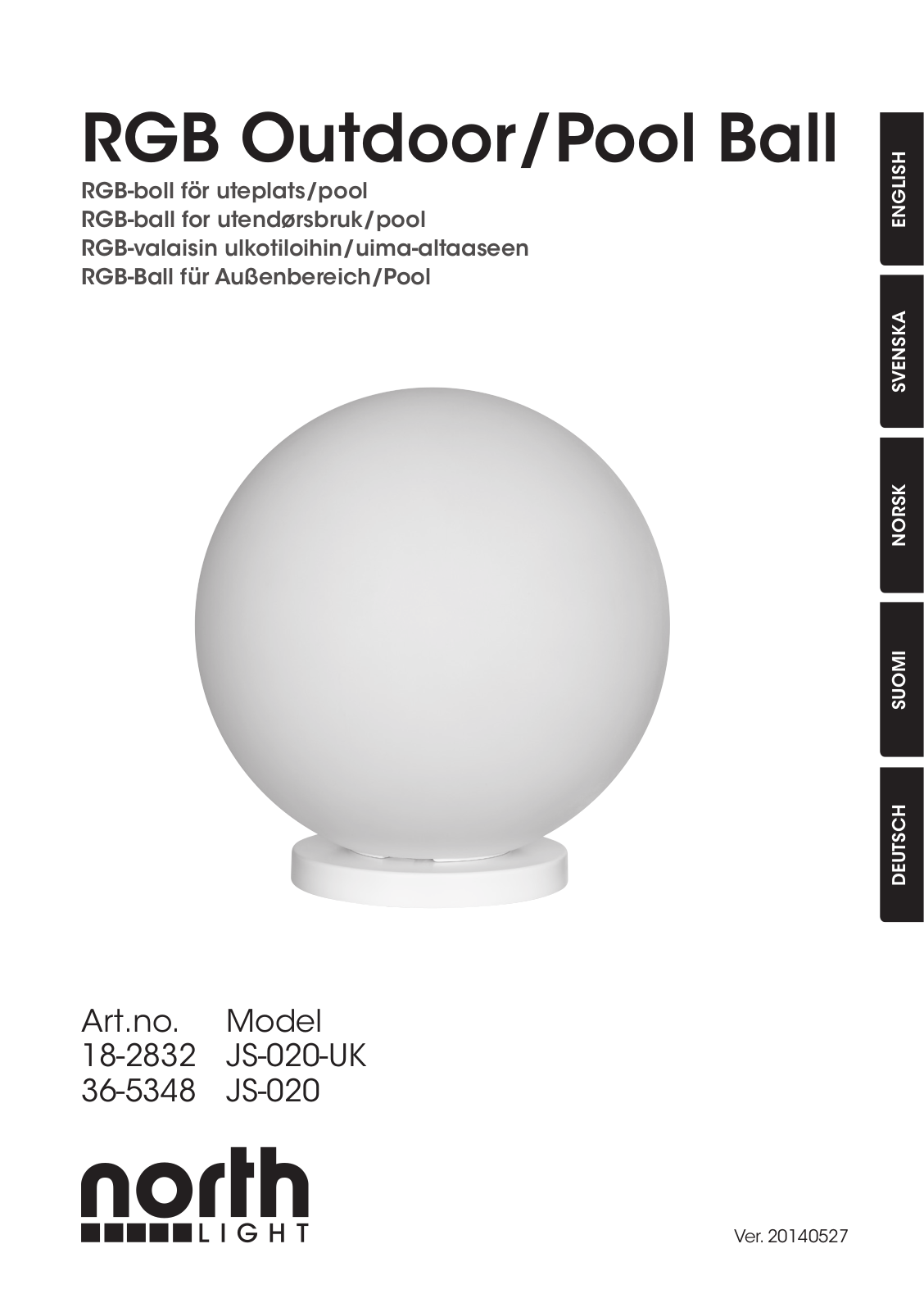 North Light JS-020-UK, JS-020 User Manual - ManualMachine.com