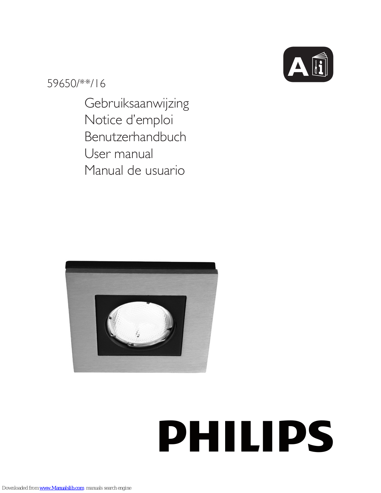 Philips 59650-48-16, 59650/**/16 User Manual