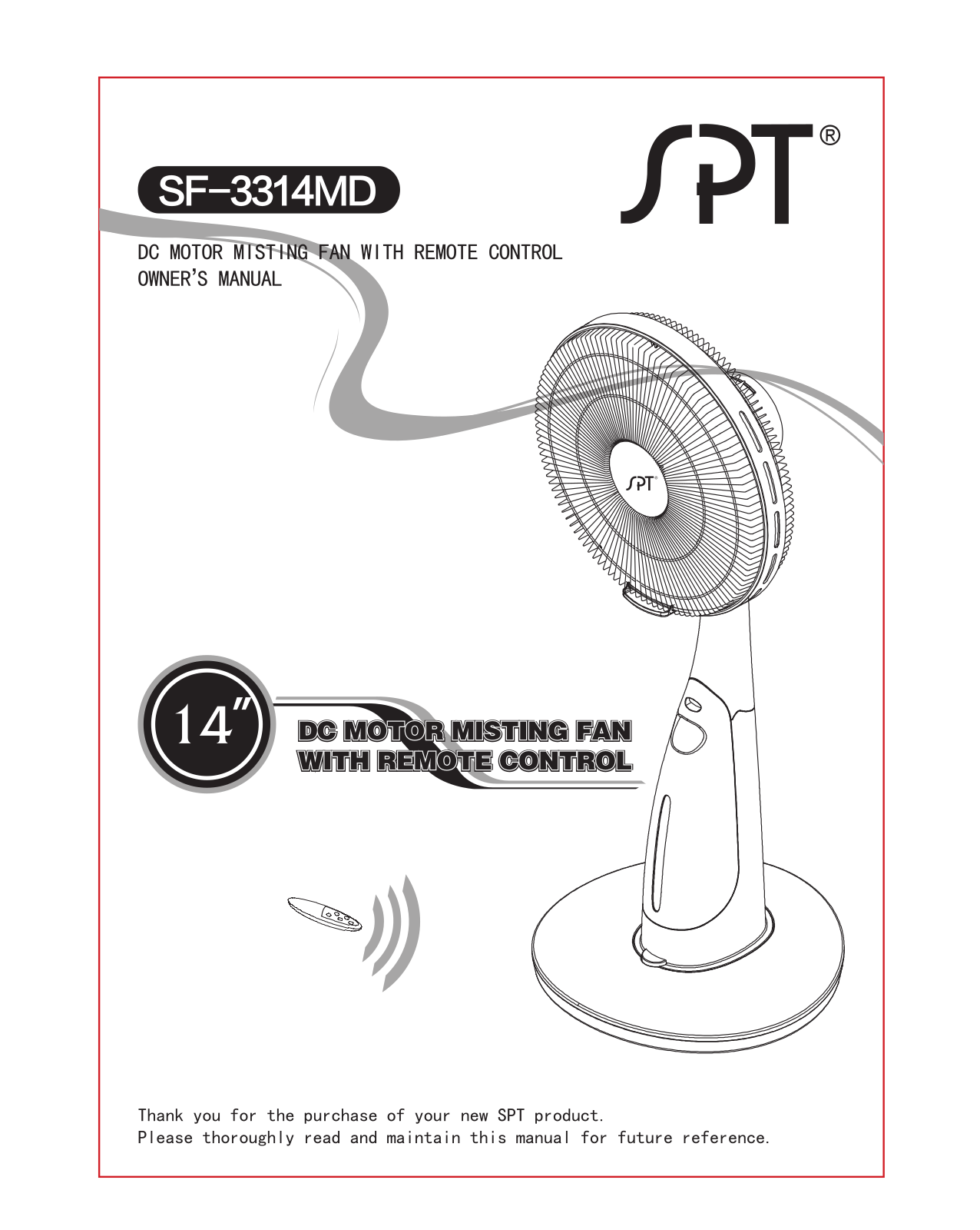 Sunpentown SF-3314MD Installation  Manual