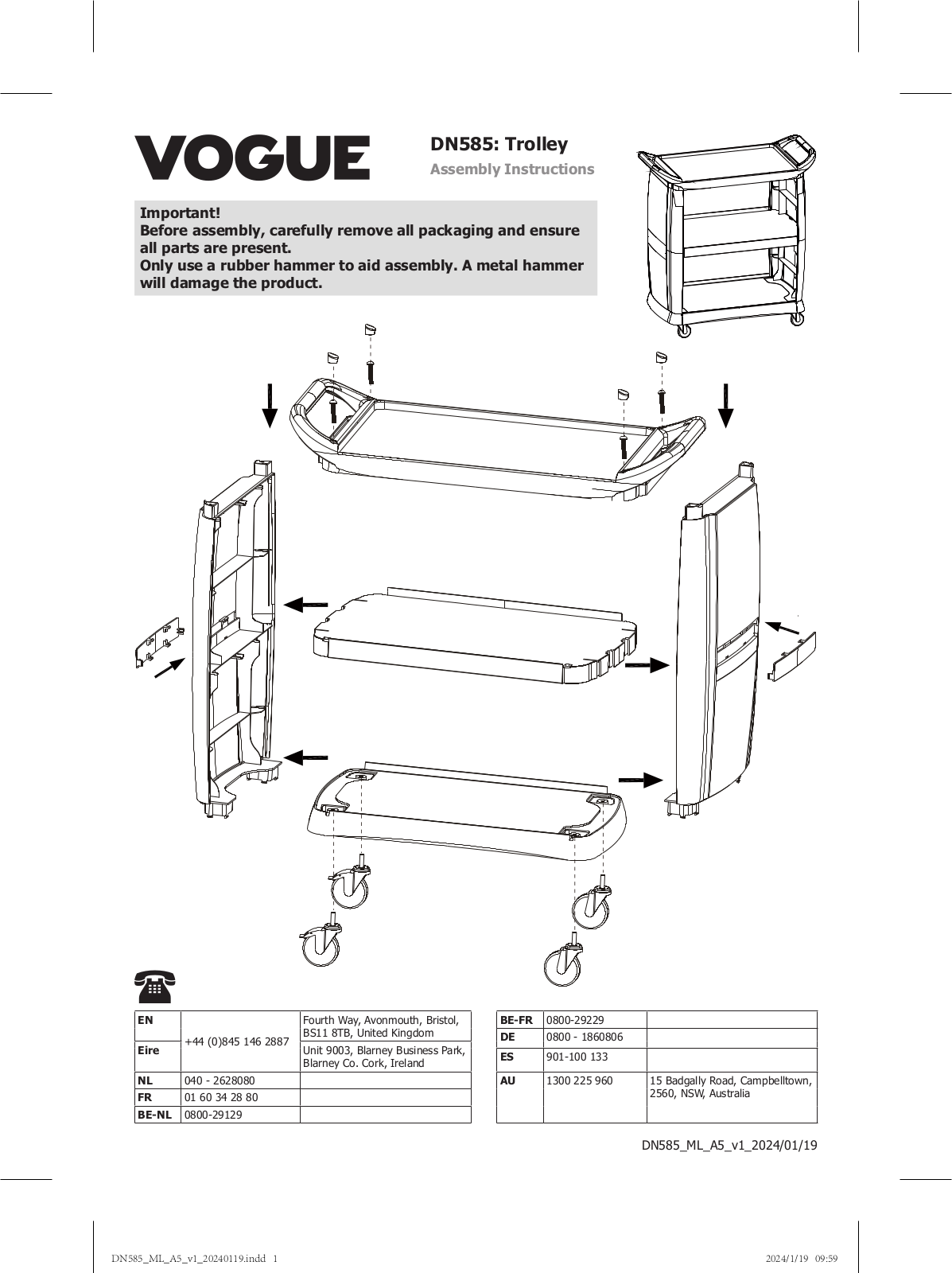 Vogue DN585 User Manual - ManualMachine.com