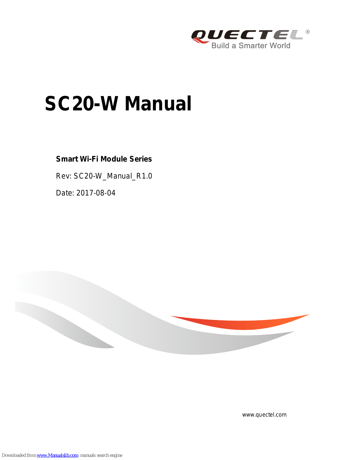 Quectel Smart Wi-Fi Module Series, SC20-W User Manual