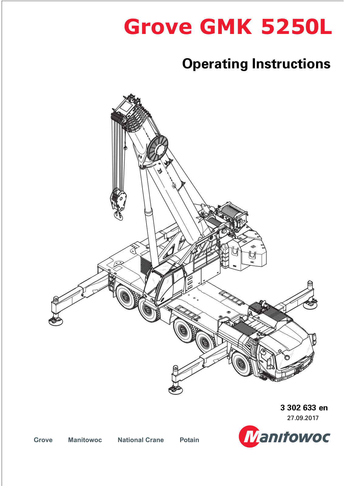 Manitowoc GMK 5250 L Operating Instruction