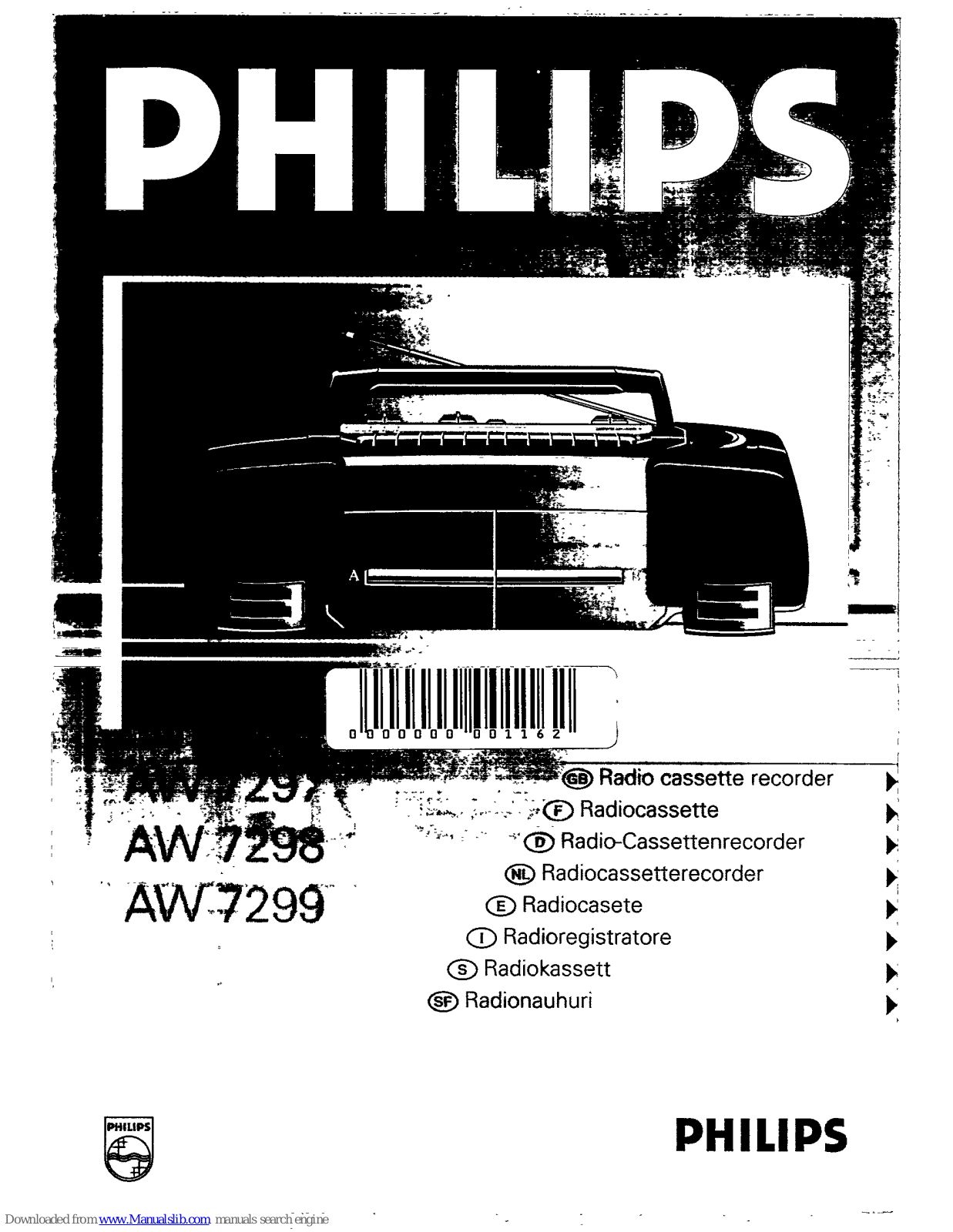 Philips 57900-87-16, AW 7298, AW 7299 Brochure - ManualMachine.com