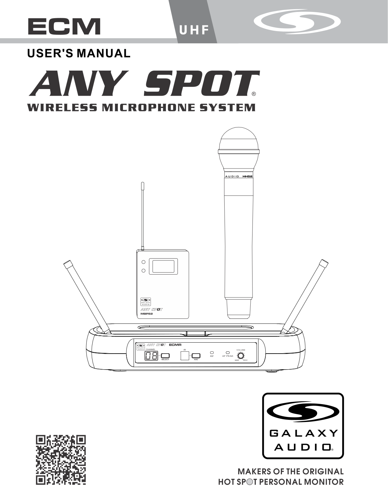 Galaxy Audio ECMR/HH52, ECMR/52GTR, ECMR/52, ECMR Users Manual