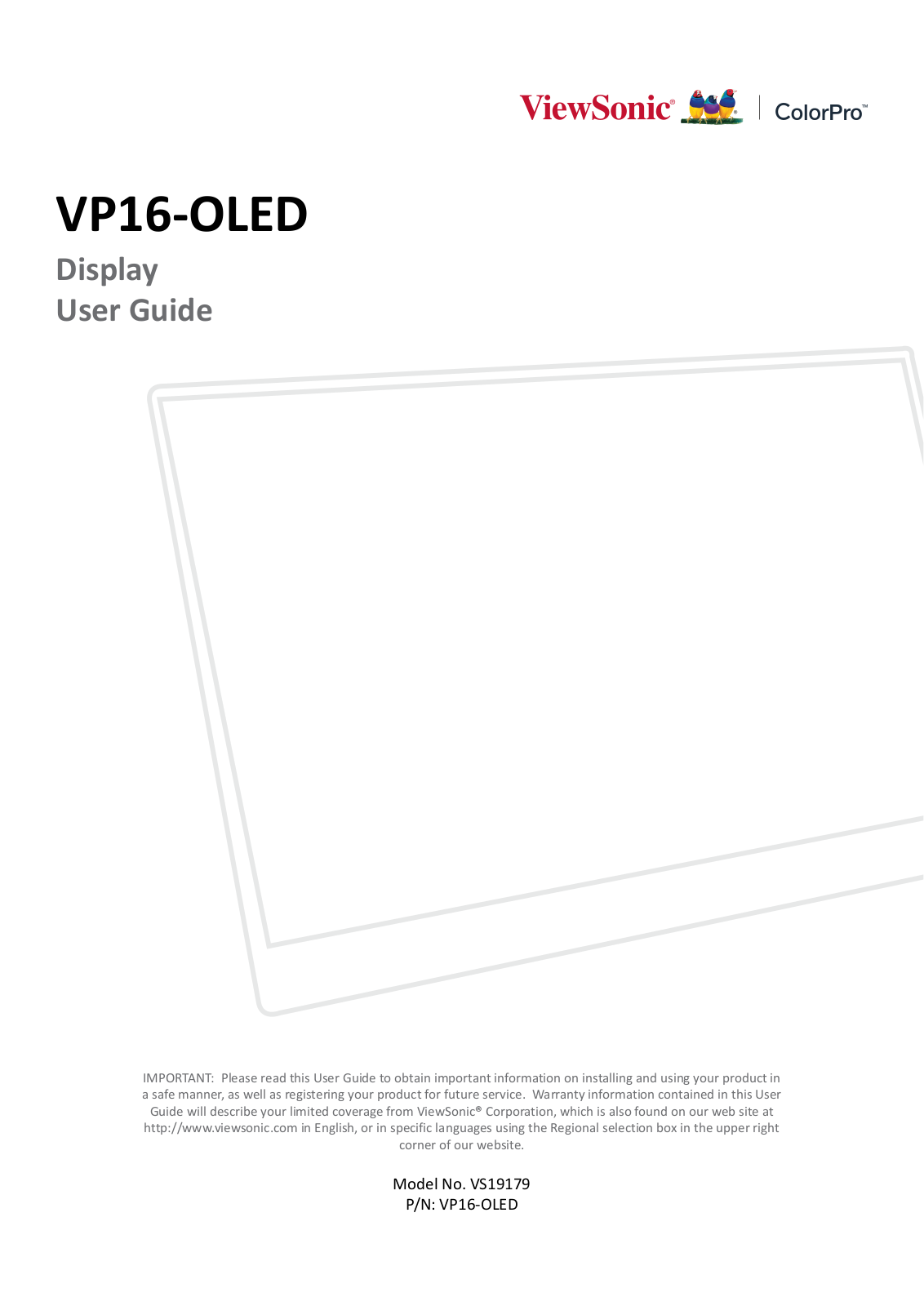 Viewsonic VS19179 User manual - ManualMachine.com