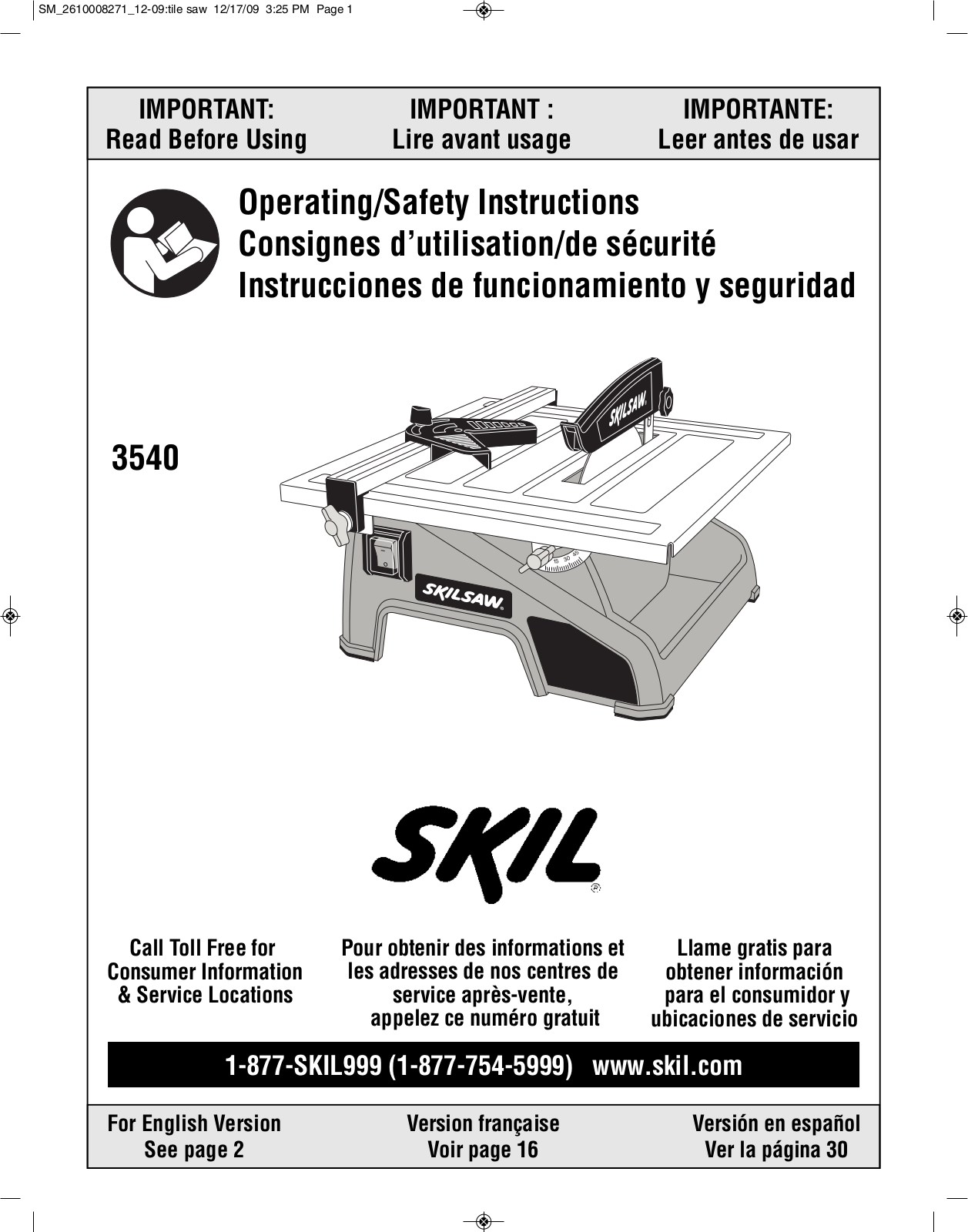 Bosch 3540 User Manual