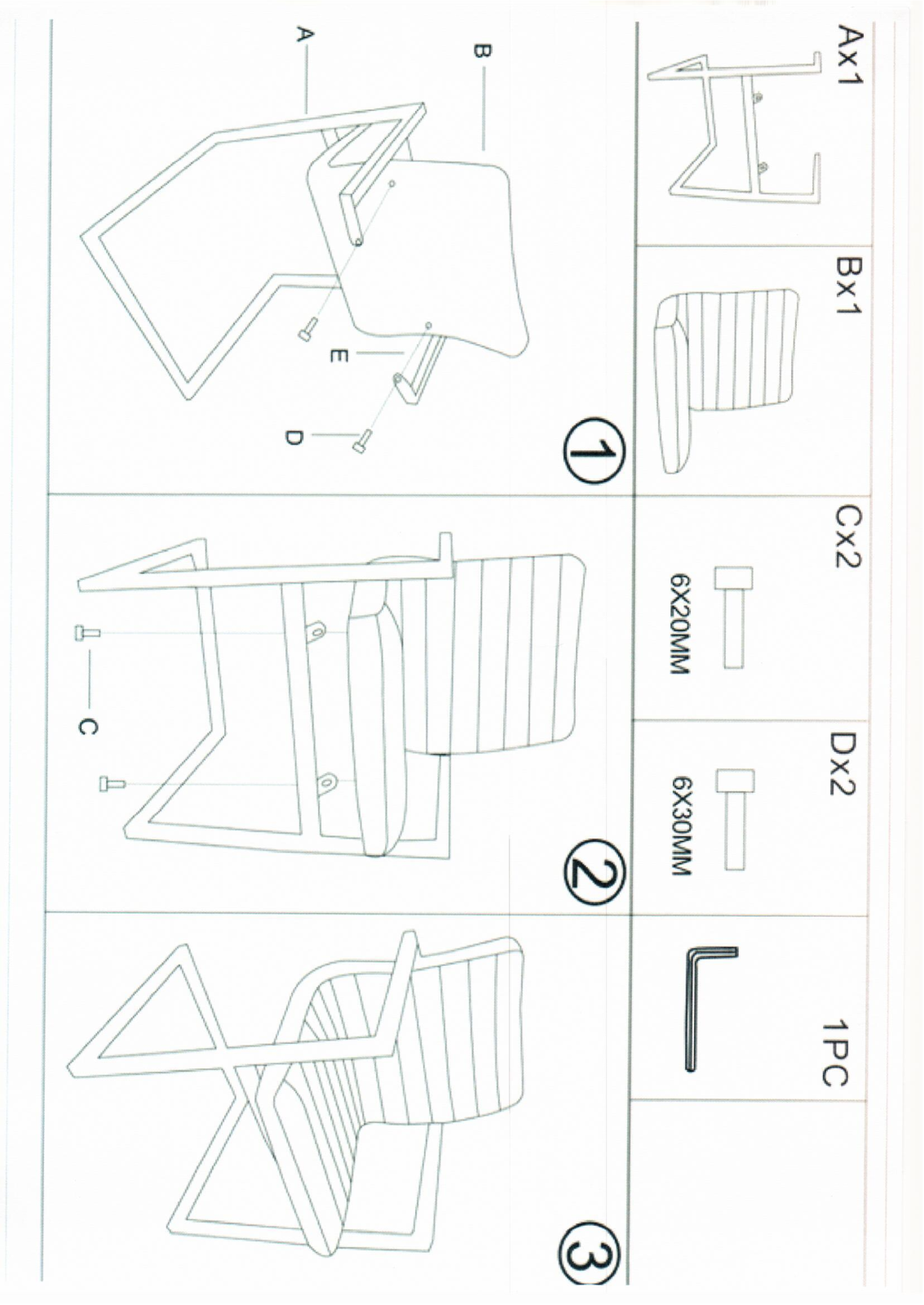 Home affaire Parzival Assembly instructions