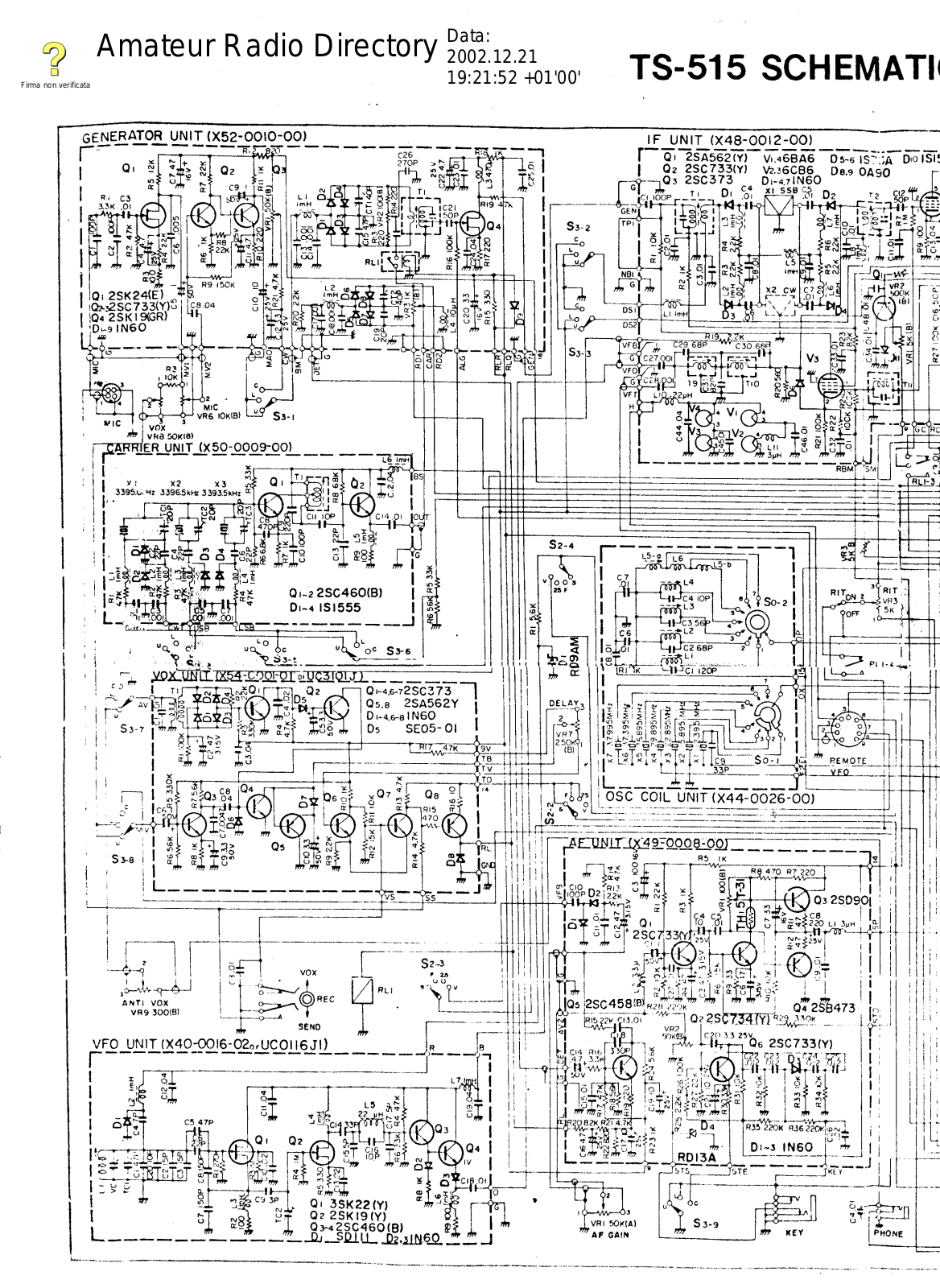 Kenwood ts-515 Schematic