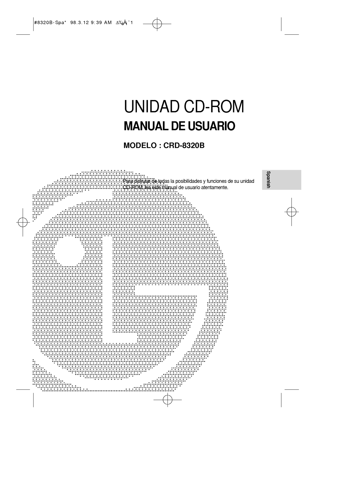 Lg CRD-8320B User Manual