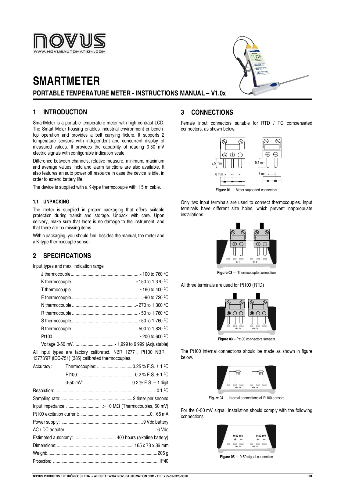 NOVUS SMARTMETER User Manual