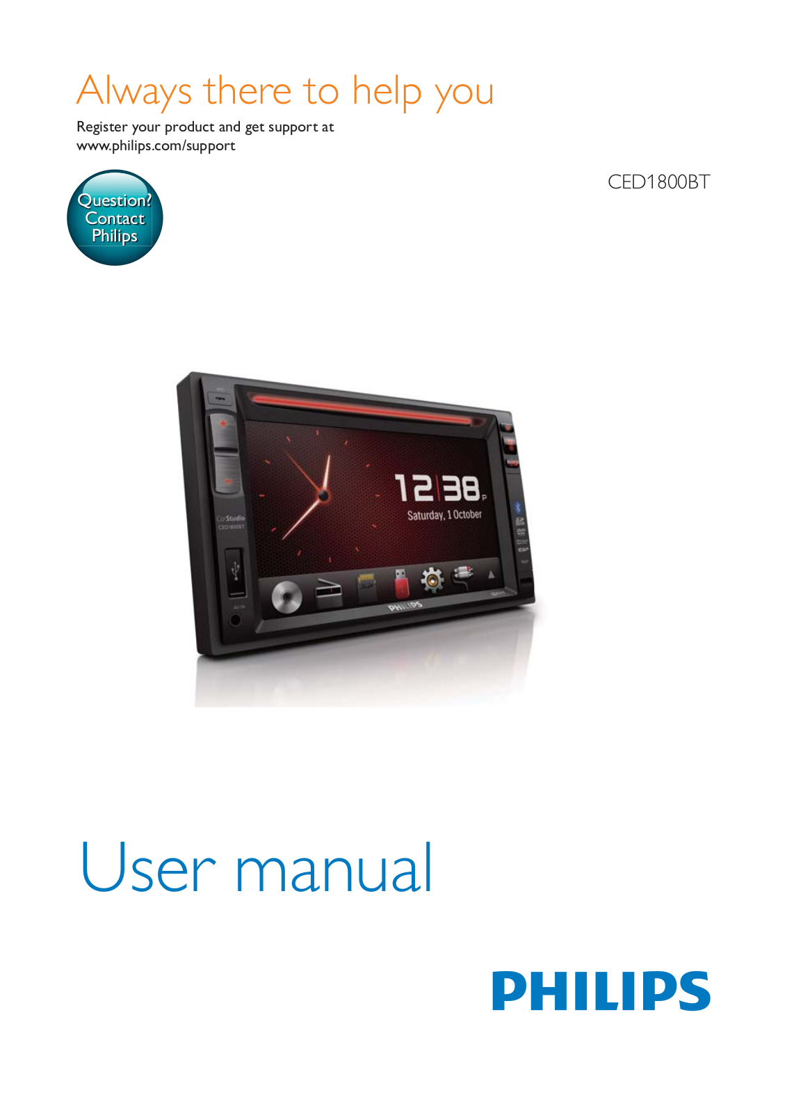 Philips CED1800BT User Manual