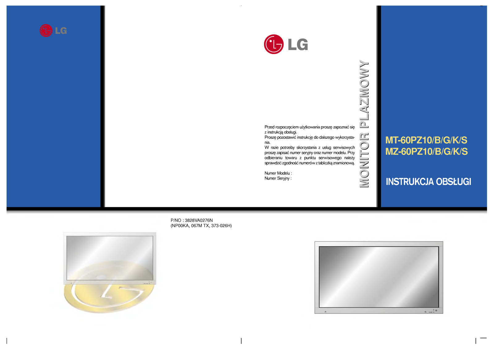 Lg MZ-60PZ10 User Manual