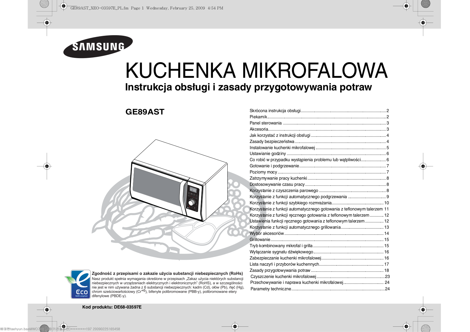 Samsung GE89AST User Manual